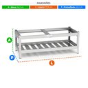 Ver imagem 3 de Bancada de Apoio Aberta Total Inox 430 para Chapa CHEXP1525 Mod BACE1525 - Red Chameleon 267945-0