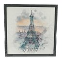 Ver imagem 1 de Quadro em canvas Preto Paris - Eiffel Tower 40x40 cm.