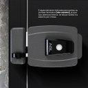 Ver imagem 2 de Fechadura Mini Agl 42mm Chave Simp 12V Externa Botão Cinza