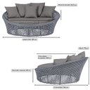 Ver imagem 2 de Chaise Hungria Alumínio Pintura Marrom Corda Náutica E11 Trama Original