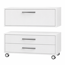 Ver imagem 5 de Conjunto de Banheiro Completo c/ Cuba Painel Nichos e Balcões Branco/Marrom - Art Cas