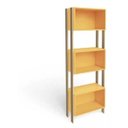 Ver imagem 1 de Estante Armário para Livro 3 Nichos Design - Amarelo / Nature