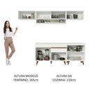 Ver imagem 7 de Armário de Cozinha Completa 260cm Branco Reims 11 Branco