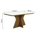 Ver imagem 2 de Mesa de Jantar 4 Lugares Tampo Vidro Creta Leifer