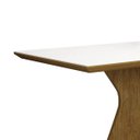 Ver imagem 4 de Mesa de Jantar 4 Lugares Tampo Vidro Creta Leifer