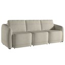 Ver imagem 1 de Sofá Cama Casal para Sala 336cm Polska K04 Bouclê Bege - Mpozenato