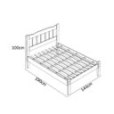 Ver imagem 2 de Cama Casal Madeira Macica Perola Branco