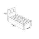 Ver imagem 2 de Cama Solteiro Madeira Macica Perola Branco