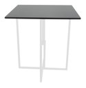 Ver imagem 1 de Mesa De Jantar Redonda Prime Compacta Branca Madeira Preta 70 cm BF Decor