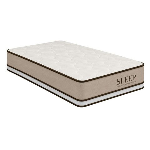 Colchão Solteiro Sr Life Sleep Ii Espuma D28 88x188x30cm Bege