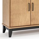 Ver imagem 2 de Buffet Aparador Z25 Rústico 4 Portas Madeira Maciça 152cm Marrom Mpozenato