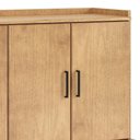 Ver imagem 6 de Buffet Aparador Z25 Rústico 4 Portas Madeira Maciça 152cm Marrom Mpozenato