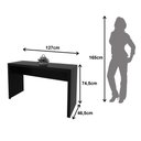 Ver imagem 3 de Mesa para Escritório 127cm Me4135 Preta Tecnomobili
