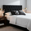 Ver imagem 4 de Cabeceira Estofada Queen Modelo Capitonê 160X60cm Cor Preta - Elegância para o Seu Lar