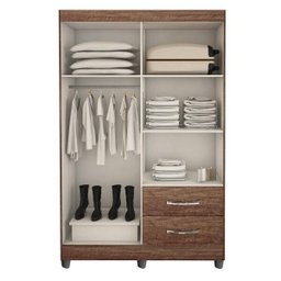 Guarda-Roupa Solteiro 4 Portas 2 Gavetas Paris Chf - 2