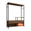 Ver imagem 2 de Roupeiro Closet 2 Gavetas Barcelona 8571 Preto/demolição Fosco