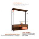 Ver imagem 3 de Roupeiro Closet 2 Gavetas Barcelona 8571 Preto/demolição Fosco