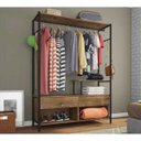 Ver imagem 1 de Roupeiro Closet 2 Gavetas Barcelona 8571 Preto/demolição Fosco