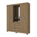 Ver imagem 2 de Guarda-roupa 4 Portas Capelinha B24 Rustico Briz