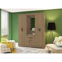 Ver imagem 4 de Guarda-roupa 4 Portas Capelinha B24 Rustico Briz