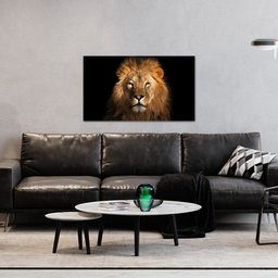 Quadro Decorativo Tela em Lona Leão Africano 100x60cm para Sala Quarto - 6
