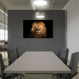 Quadro Decorativo Tela em Lona Leão Africano 100x60cm para Sala Quarto - 3