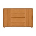 Ver imagem 1 de Cômoda Grande 4 Gavetas Estilo Ripado Bella Vivace Desing Sofiticado Cinamomo