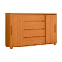 Ver imagem 2 de Cômoda Grande 4 Gavetas Estilo Ripado Bella Vivace Desing Sofiticado Cinamomo