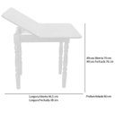 Ver imagem 4 de Mesa Dobravel 110B E 04 Banquetas 160B Branco Piratini