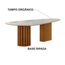 Ver imagem 2 de Mesa de Jantar 2 Torres 2x1 6 Lugares Orgânico Vidro Off White Arbo Design