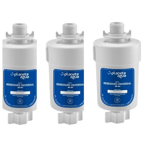 Kit 3 Un Refil Bebedouro Universal Compatível com Aparelhos: Bebedouros de Coluna de Diversas Marcas