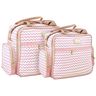 Kit Bolsas Maternidade Griff Baby Chevron Rosa - 1