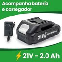 Ver imagem 4 de Chave de Impacto a Bateria 21v Tch21 Trato - Verde