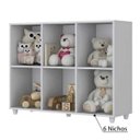 Ver imagem 3 de Organizador Infantil Aquarela 6 Nichos - Branco