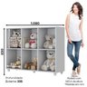 Organizador Infantil Aquarela 6 Nichos - Branco - 4