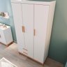 Guarda Roupa Infantil Helen 3 Portas Branco Carolina Baby - 4