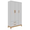 Guarda Roupa Infantil Helen 3 Portas Branco Carolina Baby - 2