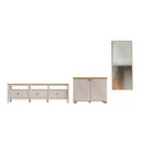 Ver imagem 2 de Conjunto de Sala 3 Peças com 1 Rack, 1 Armário e 1 Espelho Ananda CabeCasa MadeiraOriginals