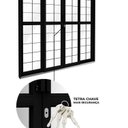 Ver imagem 6 de Porta de Aço de Correr Central com Grade Quadrada 4 Folhas 213x200 Riobras Aço Pronto