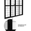 Ver mais imagens de Porta de Aço de Correr Central com Grade Quadrada 4 Folhas 213x200 Riobras Aço Pronto