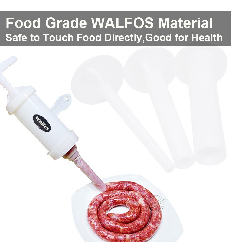 Moedor De Carne WALFOS 3 Peças/conjunto, De Qualidade Alimentar, Tubo De Enchimento De Carne - 2