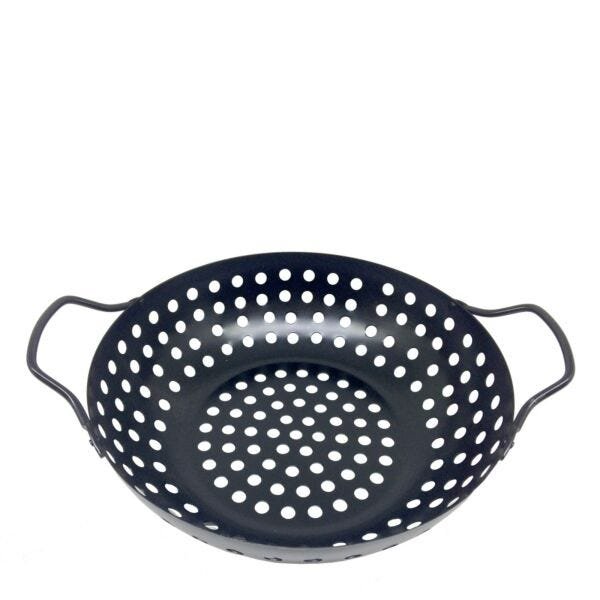 Assadeira Wok Antiaderente 28 cm para Grelhar em Churrasqueira Prana - 5