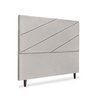 Cabeceira Estofada Queen Cristal 160cm Linho Cinza - 4