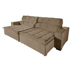 Sofá Retrátil e Reclinável 2,90m Suede Magno - 1