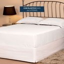 Ver imagem 2 de Lençol Avulso Solteiro Slim com Elástico Micropercal 200 Fios - Branco