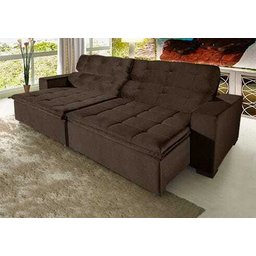 Sofá Retrátil e Reclinável 3,10m Suede Magno - 2