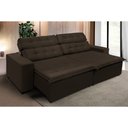 Ver imagem 2 de Sofá Retrátil e Reclinável 2,90m Suede Magno Café