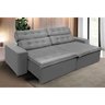 Sofá Retrátil e Reclinável 2,70m Suede Magno Cinza - 2