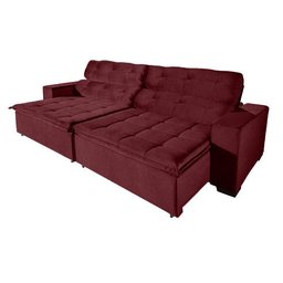 Sofá Retrátil e Reclinável 2,90m Suede Magno - 1