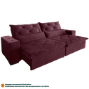 Ver imagem 2 de Sofá Retrátil e Reclinável 3,10m 6 Lugares Suede Lisboa